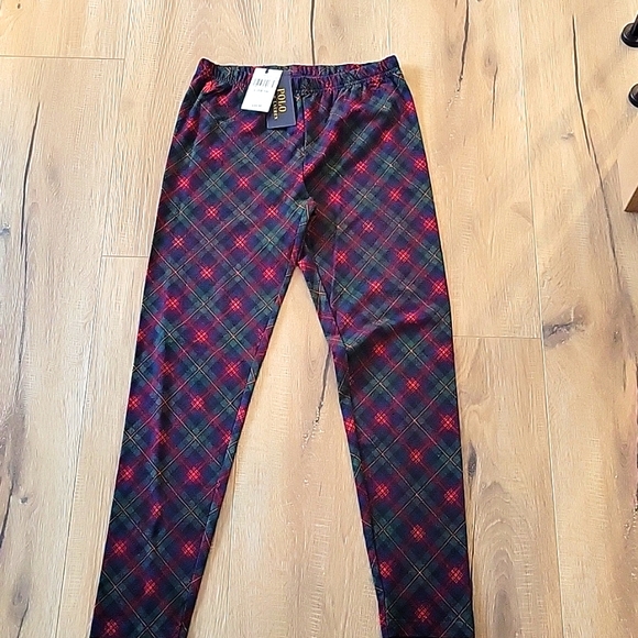 NWT Polo Ralph Lauren Stretchy Plaid leggings 12-14years - Picture 3 of 5